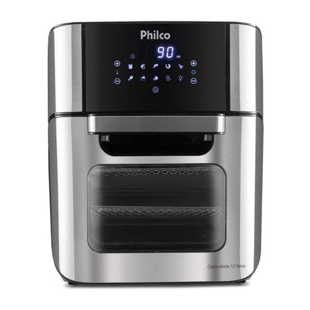 Fritadeira Elétrica Air Fry Oven Philco com Painel Digital, 1800W, 12 Litros, Preto - PFR2200P