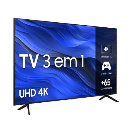 Samsung Smart TV 43" UHD 4K 43CU7700 2023, Processador Crystal 4K, Gaming Hub, Visual Livre de Cabos