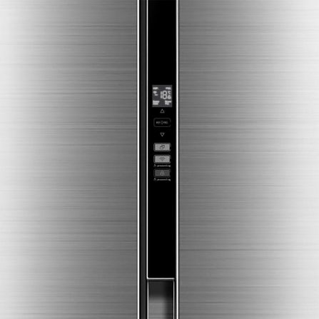 Refrigerador Side By Side 442L Cor Inox Midea