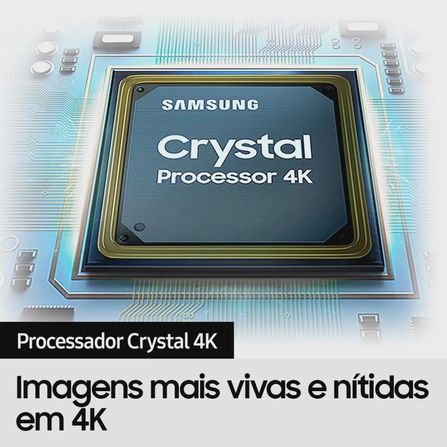 Samsung Smart 43" UHD 4K 43CU7700 2023, Processador Crystal 4K, Gaming Hub, Visual Livre de Cabos