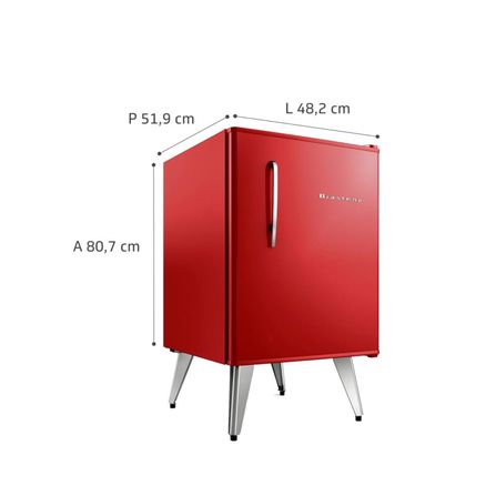 Frigobar Brastemp Retro 76 litros Vermelho