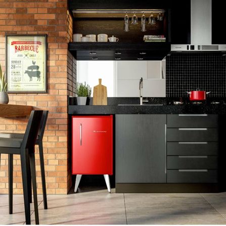 Frigobar Brastemp Retro 76 litros Vermelho