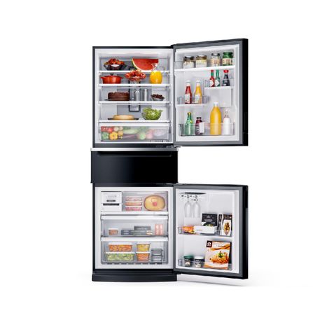 Geladeira Brastemp Inverse 3 Frost Free 419 litros cor Preta com Freeze Control Pro BRY59CE