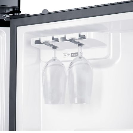 Geladeira Brastemp Inverse 3 Frost Free 419 litros cor Preta com Freeze Control Pro BRY59CE