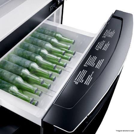 Geladeira Brastemp Inverse 3 Frost Free 419 litros cor Preta com Freeze Control Pro BRY59CE