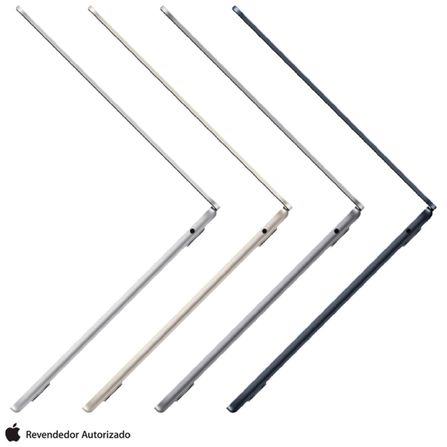 Notebook Apple MacBook Air 13" M2 (CPU de 8 núcleos e GPU de 10 núcleos, 8GB RAM , 512 GB SSD) - Cinza Espacial