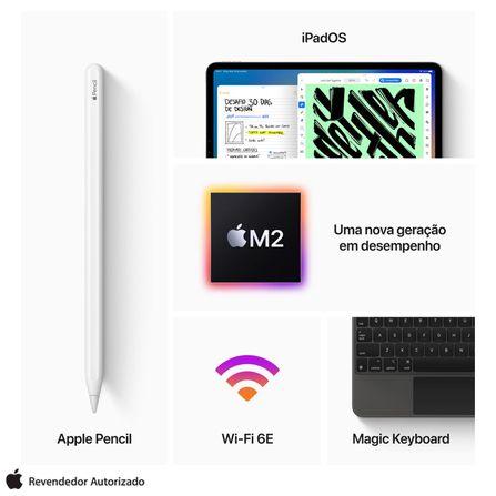 iPad Pro (4ª geração) Apple M2 (11", Wi-Fi, 128GB) - Cinza-espacial