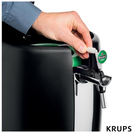 Chopeira Beertender Krups Heineken com Capacidade de 5 Litros Preta - B101_CHOP