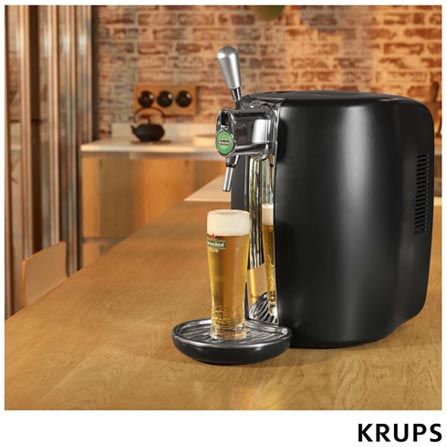 Chopeira Beertender Krups Heineken com Capacidade de 5 Litros Preta - B101_CHOP