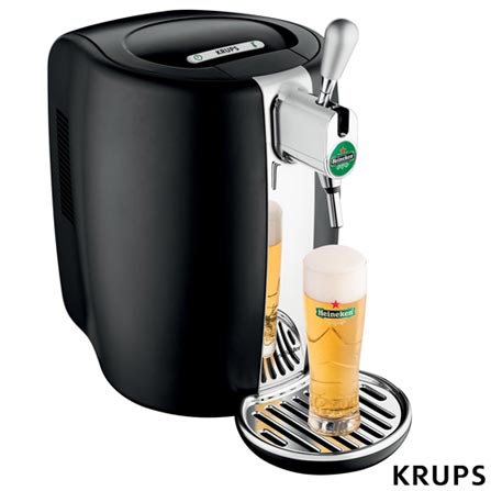Chopeira Beertender Krups Heineken com Capacidade de 5 Litros Preta - B101_CHOP