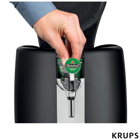 Chopeira Beertender Krups Heineken com Capacidade de 5 Litros Preta - B101_CHOP