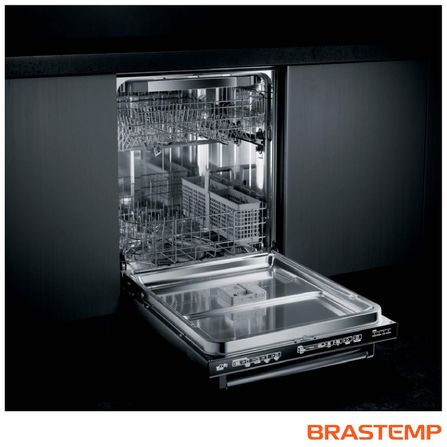 Lava-Louças de Embutir Brastemp Gourmand 14 Serviços Inox com Smart Sensor - BLB14GR