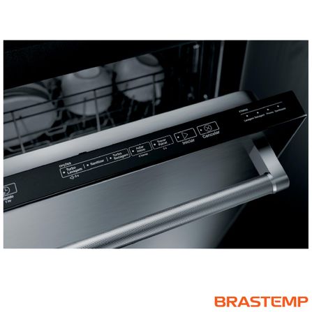 Lava-Louças de Embutir Brastemp Gourmand 14 Serviços Inox com Smart Sensor - BLB14GR