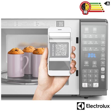 Micro-ondas Electrolux com 31 Litros de Capacidade Prata - MI41S