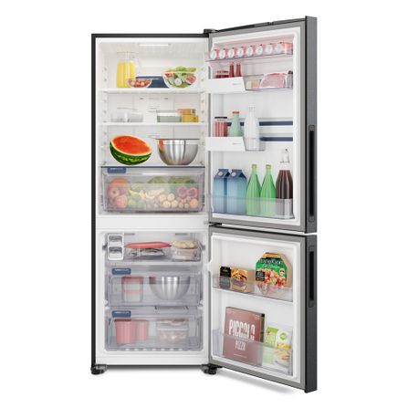 Refrigerador de 02 Portas Electrolux Frost Free com 490 Litros Efficient com AutoSense Inverse Black Inox Look - EXIB7B