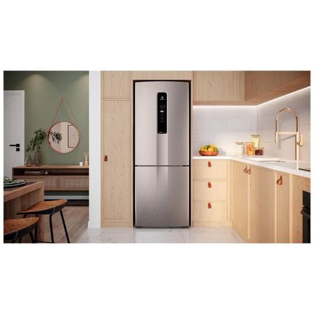 Refrigerador de 02 Portas Electrolux Frost Free com 490 Litros Efficient com AutoSense Inverse Inox Look - IB7S