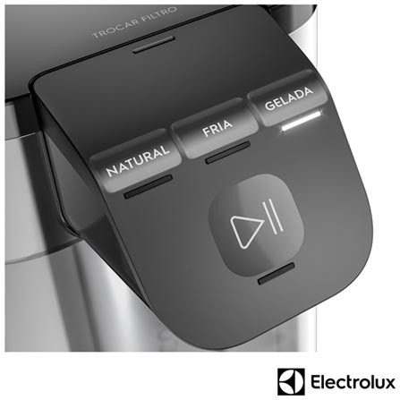 Purificador de Água Electrolux com Água Gelada e Alerta de Troca de Filtro Cinza - PE12G