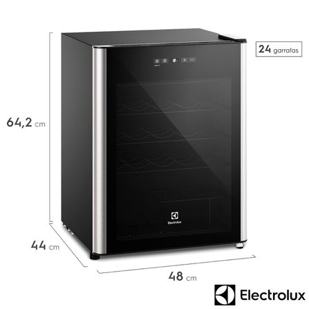 Adega de Vinhos Electrolux para 24 Garrafas com até 18°C - WSF24
