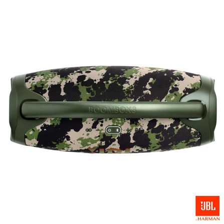 CAIXA DE SOM BLUETOOTH JBL BOOMBOX 3 CAMUFLADA ATÉ 24H DE REPRODUÇÃO IP67 À PROVA D'ÁGUA 130W
