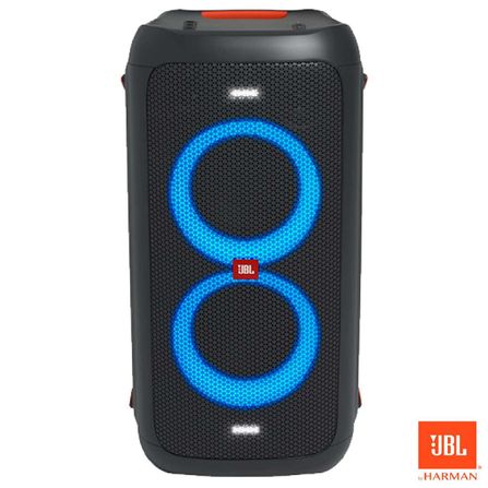 Caixa de Som Portátil JBL Party Box 100 com Show de Luzes e Bateria Recarregável com Até 12 Horas