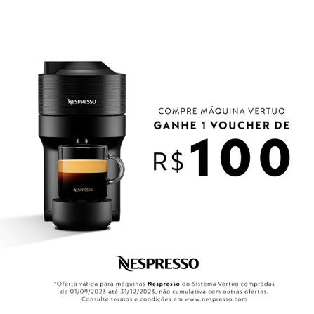 Cafeteira Nespresso Vertuo POP Preta para Café Espresso Manual - GCV2BR
