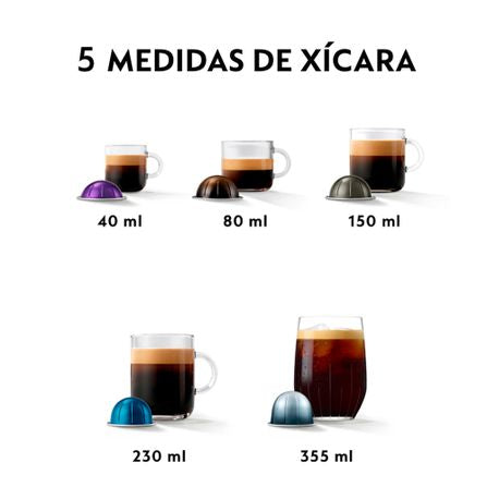Cafeteira Nespresso Vertuo POP Preta para Café Espresso Manual - GCV2BR