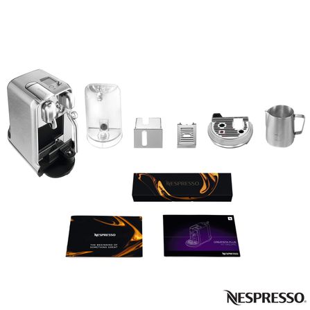 Cafeteira Nespresso Creatista Plus Cromada para Café Espresso - J520-BR-ME-NE