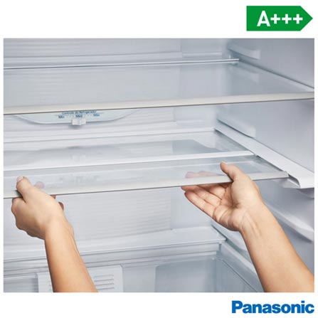 Refrigerador Bottom Freezer Panasonic de 02 Portas Frost Free com 425 Litros e Painel Easy Touch Aço Escovado - BB5