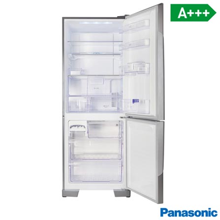 Refrigerador Bottom Freezer Panasonic de 02 Portas Frost Free com 425 Litros e Painel Easy Touch Aço Escovado - BB5