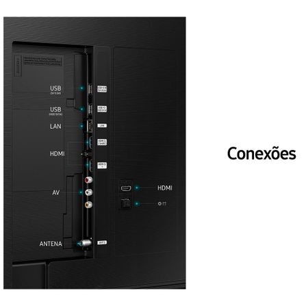 Smart TV Samsung QLED 4K 55" Polegadas 55Q60C com WiFi, Bluetooth, Controle Remoto e Design Slim