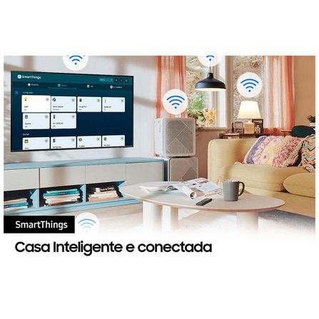 Smart TV Samsung QLED 4K 65" Polegadas 65Q60C com WiFi, Bluetooth, Controle Remoto e Design Slim