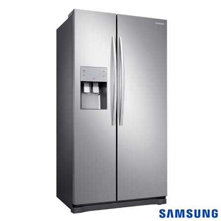 Refrigerador Side By Side Samsung de 02 Portas Frost Free com 501 Litros Painel Eletrônico Inox - RS50N3413S8/AZ