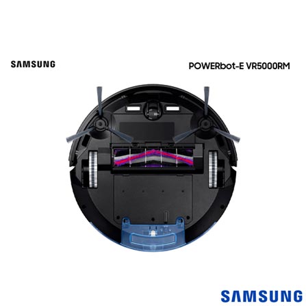 Robô Aspirador Samsung 2 em 1 VR5000RM Aspira e Passa Pano com Wi-Fi- VR05