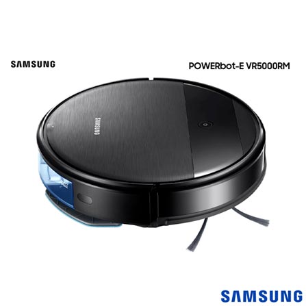 Robô Aspirador Samsung 2 em 1 VR5000RM Aspira e Passa Pano com Wi-Fi- VR05
