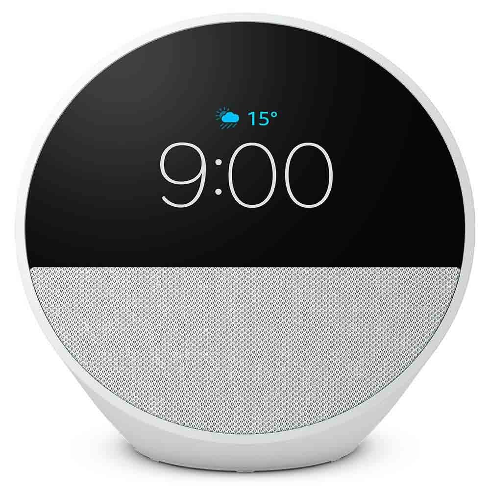 Echo Spot (2024) com Alexa Despertador Inteligente com Som Vibrante e Alexa Branca - Amazon