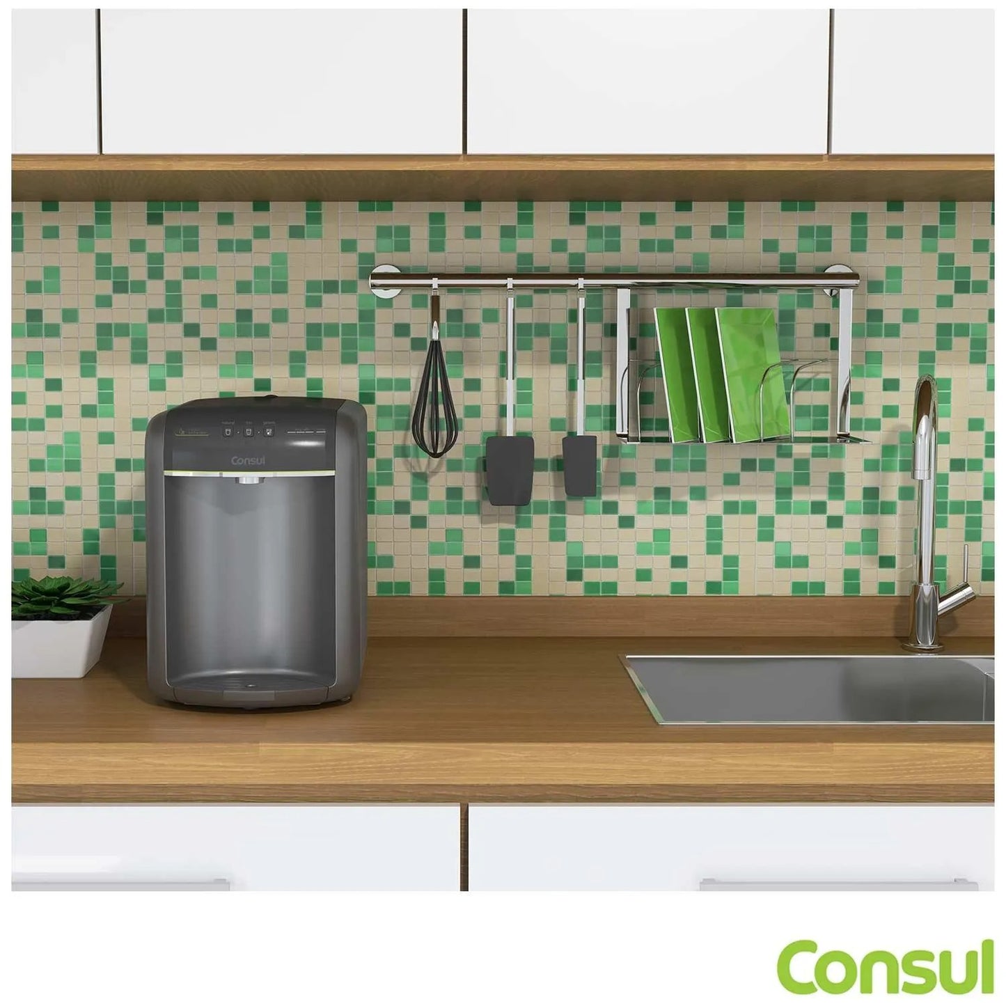 Purificador de Água Consul CPB36 Bem Estar com Água Gelada e Display Gradual com Aviso de Troca de Refil