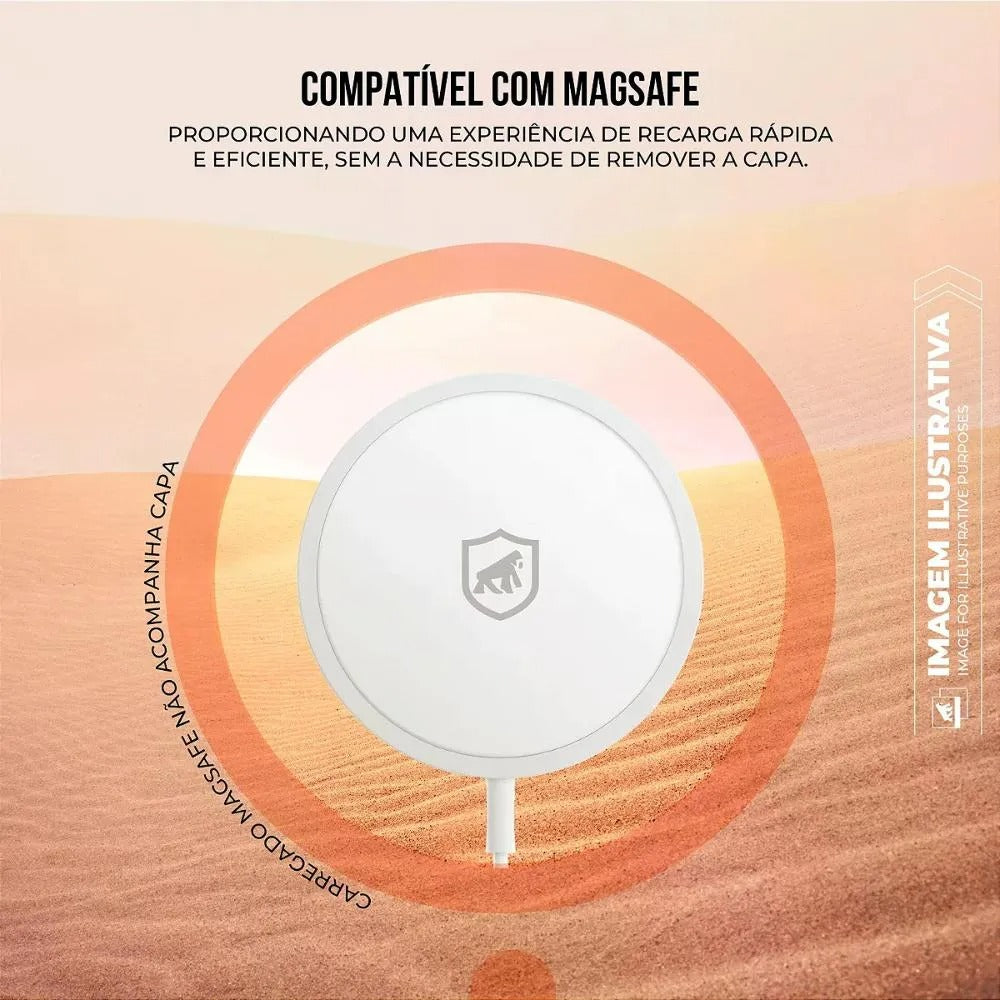 Capa case capinha para iPhone 17 Pro Max - MagSafe Titanium Desert - Gshield