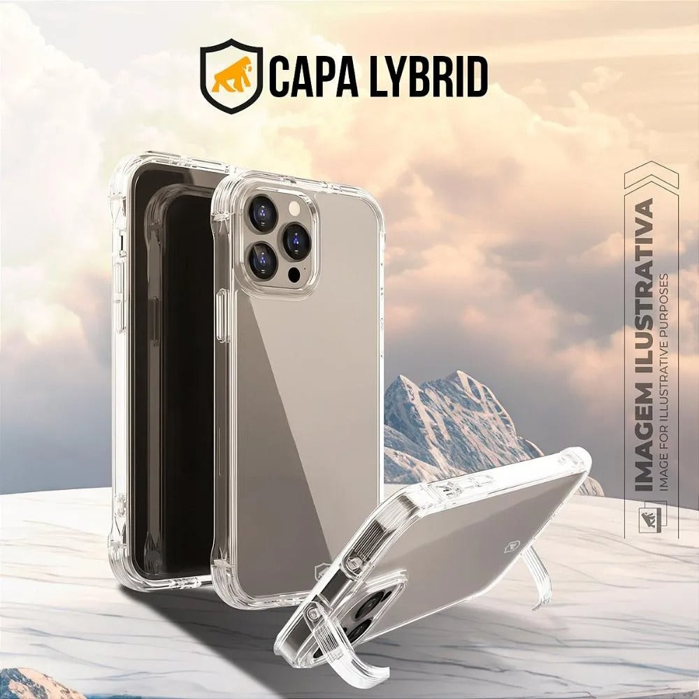 Capa case capinha para iPhone 13 - Lybrid - Transparente - Gshield