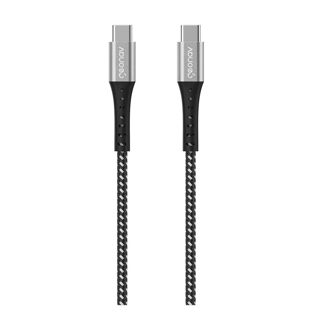 Cabo USB-C para USB-C 2.0 em Nylon Essential - Geonav - ESC06