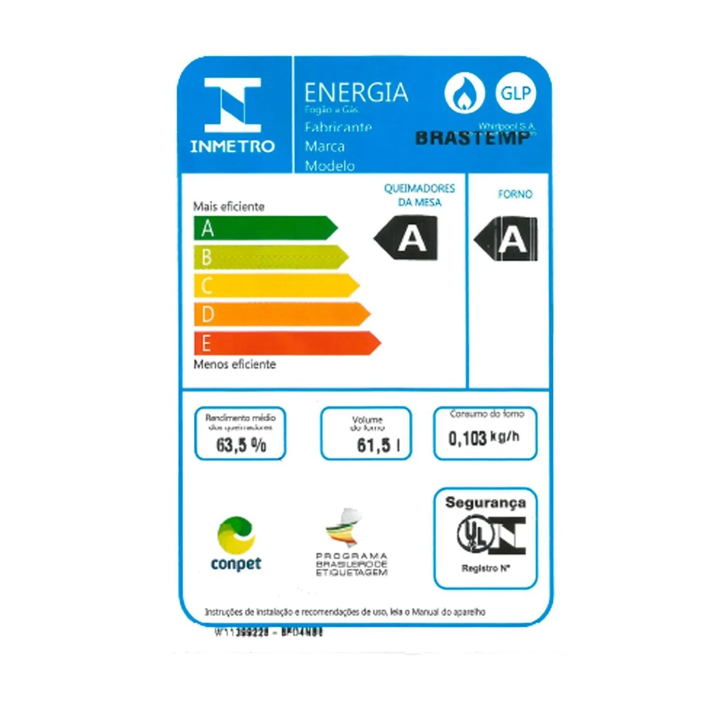 Fogão Brastemp 4 Bocas de Embutir Inox com Dupla Chama e Grades Individuais BYO4EBR