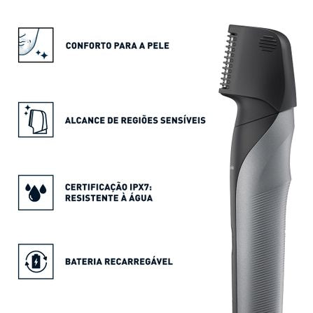 Aparador Corporal V-Razor Panasonic Uso no Banho ou A Seco Bivolt - ER-GK80-K572