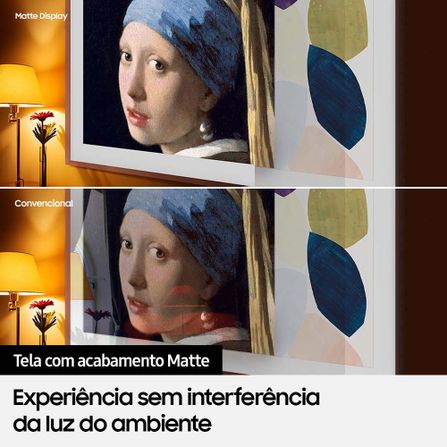 Samsung Smart TV 65" QLED The Frame 2022 65LS03B, Tela Matte, Suporte de Parede Slim Incluso