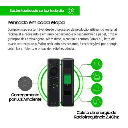 Samsung Smart TV QLED 4K Q60C 2023 Modo Game Tela sem limites 50"