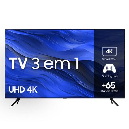Samsung Smart TV 70" UHD 4K 70CU7700 2023, Processador Crystal 4K, Gaming Hub, Visual Livre de Cabos