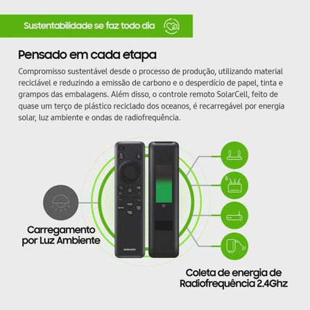 Samsung Smart 43" UHD 4K 43CU7700 2023, Processador Crystal 4K, Gaming Hub, Visual Livre de Cabos