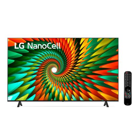 Smart LG 4K NanoCell 65" 65NANO77SRA Bluetooth, ThinQ AI, Alexa, Google Assistente, Airplay e Wi-Fi