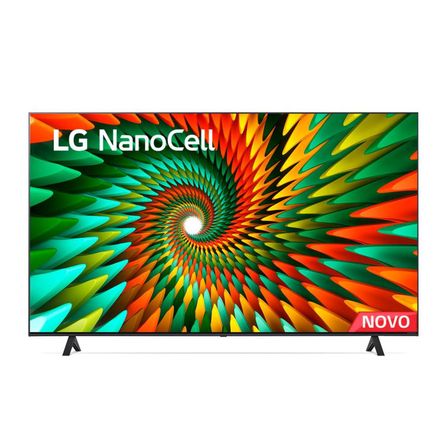 Smart LG 4K NanoCell 65" 65NANO77SRA Bluetooth, ThinQ AI, Alexa, Google Assistente, Airplay e Wi-Fi