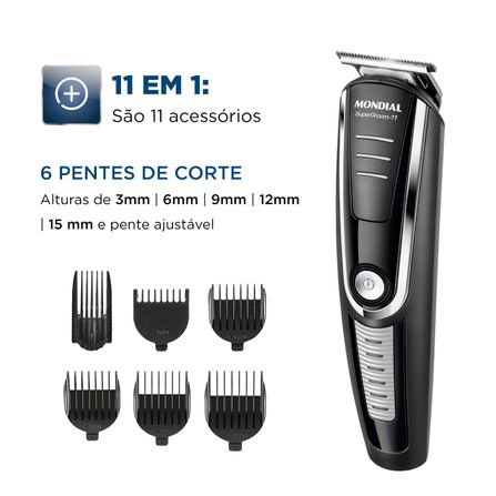 Aparador de Pelos Super Groom 11 Mondial BG-05