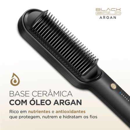 Escova Alisadora Black Gold Mondial EA-06