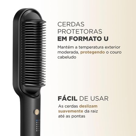 Escova Alisadora Black Gold Mondial EA-06